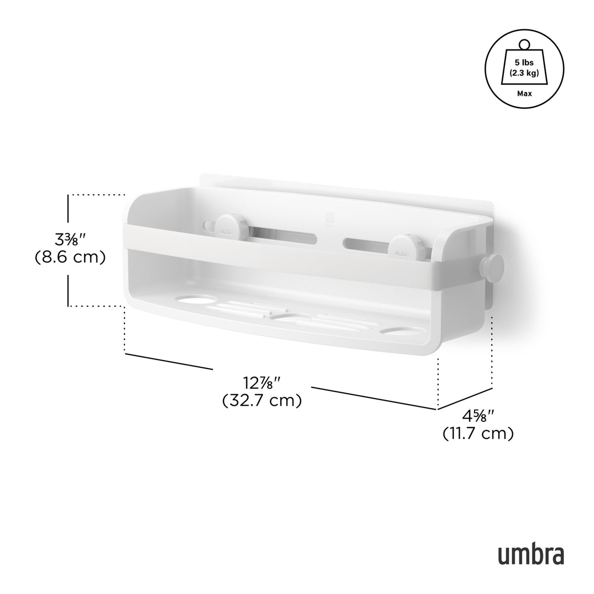 Shower Storage | color: White