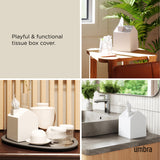 Tissue Box Cover & Trays | color: White