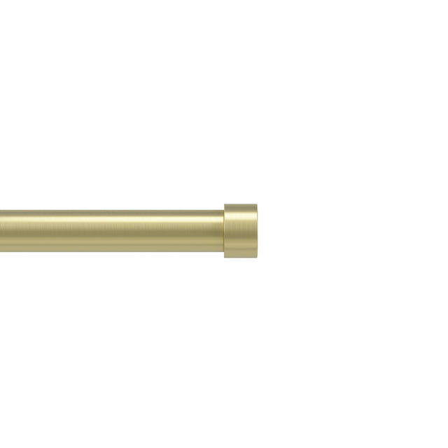 Single Curtain Rods | color: Brass | size: 36-66" (91-168 cm) | diameter: 1" (2.5 cm)