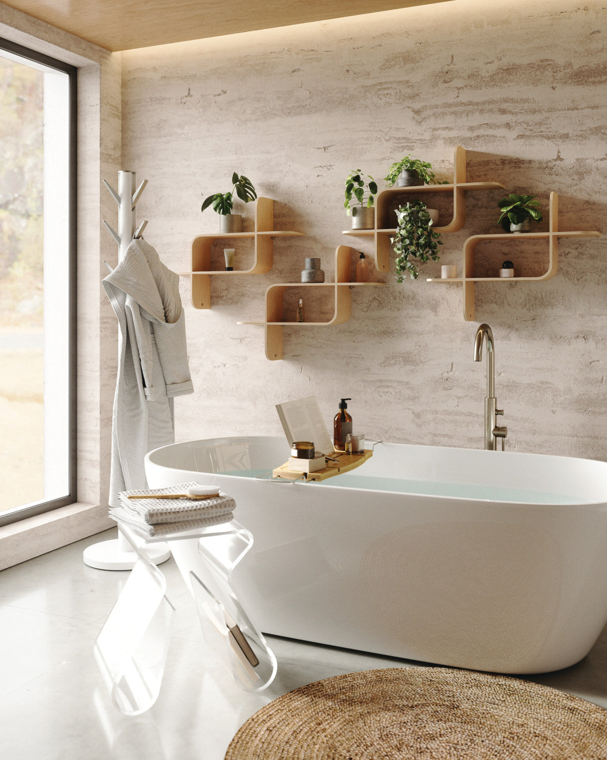 Bathtub Caddy | color: Natural