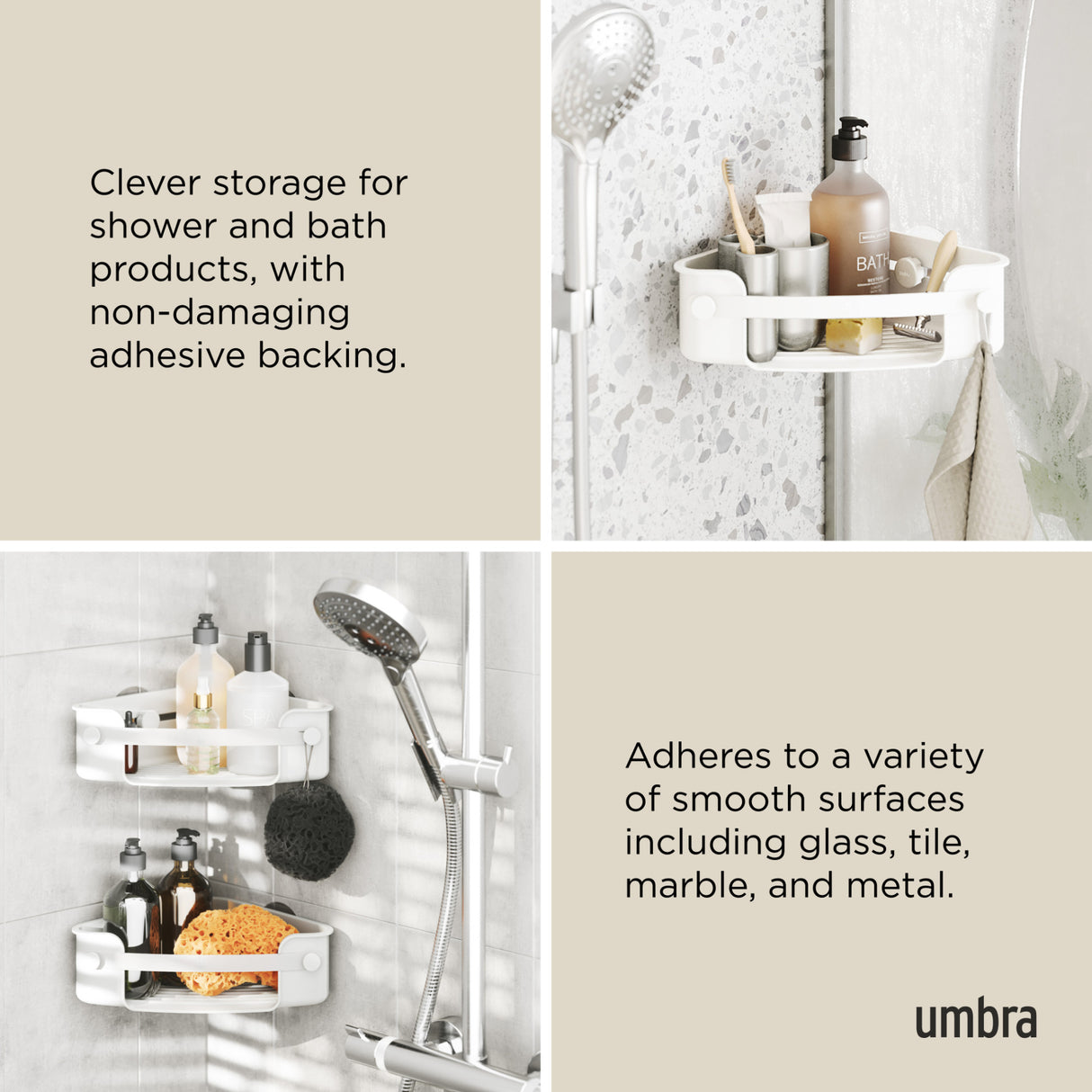 Shower Storage | color: White