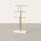 Jewelry Stands | color: White-Brass | Hover