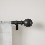 Single Curtain Rods | color: Eco-Friendly Matte-Black | size: 72-144" (183-365 cm) | diameter: 1" (2.5 cm) | Hover
