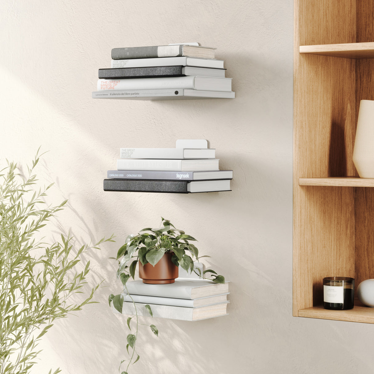 Shelves & Magazine Racks | color: Silver | size: Large | Hover