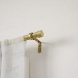 Single Curtain Rods | color: Brass | size: 36-66" (91-168 cm) | diameter: 1" (2.5 cm)